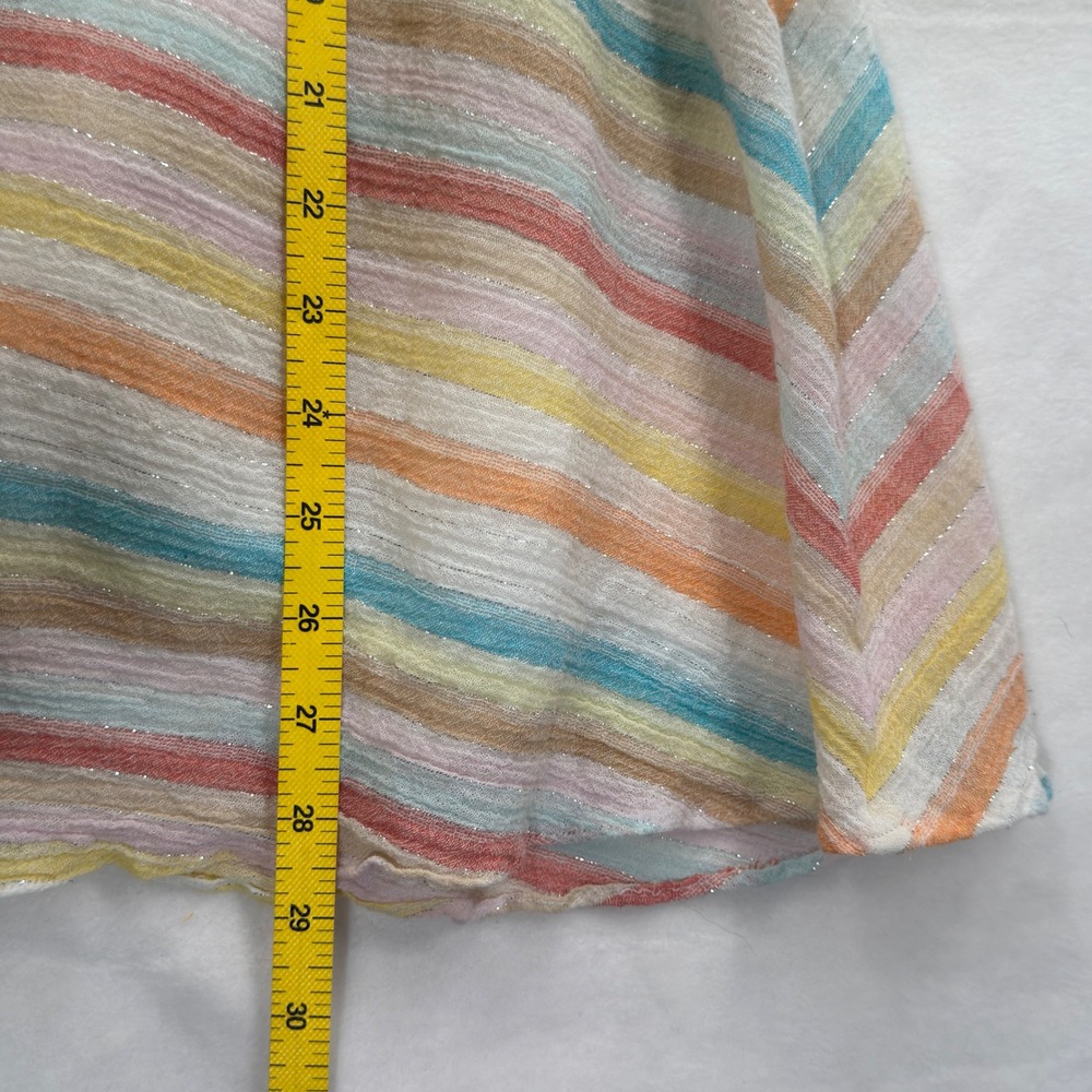 Lovers & Friends Stay Dress XL Spring Rainbow Mini Off the Shoulder Summer Cute - Picture 6 of 10